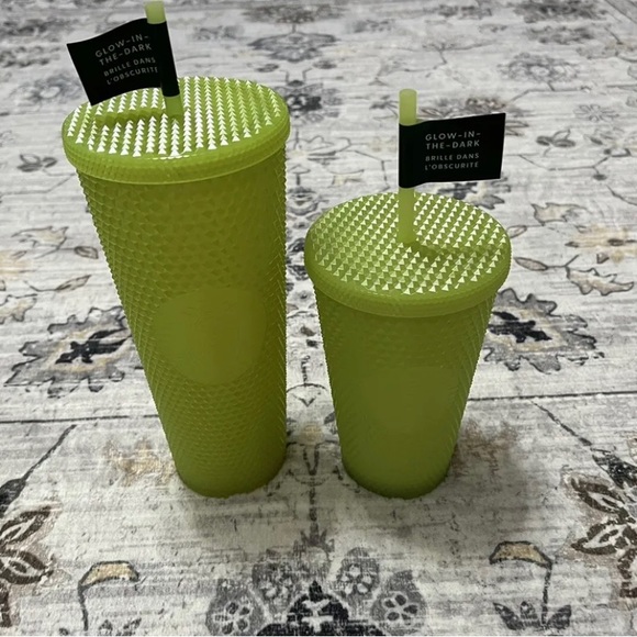 NEW Starbucks Studded Glow In the Dark Halloween Tumbler Set 2022 Venti & Grande - Picture 4 of 10